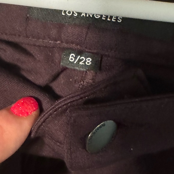 LIVERPOOL GIA GLIDER ANKLE SKINNY Mid Rise Dark Plum Purple Size 6/28 NEW! - Picture 4 of 5